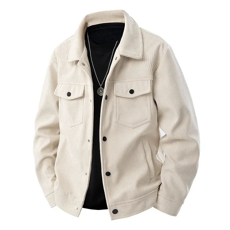 Herren-Cordjacke im langen schnitt | strukturdesign - Image 3