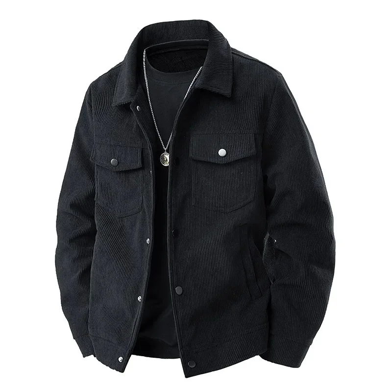 Herren-Cordjacke im langen schnitt | strukturdesign - Image 4