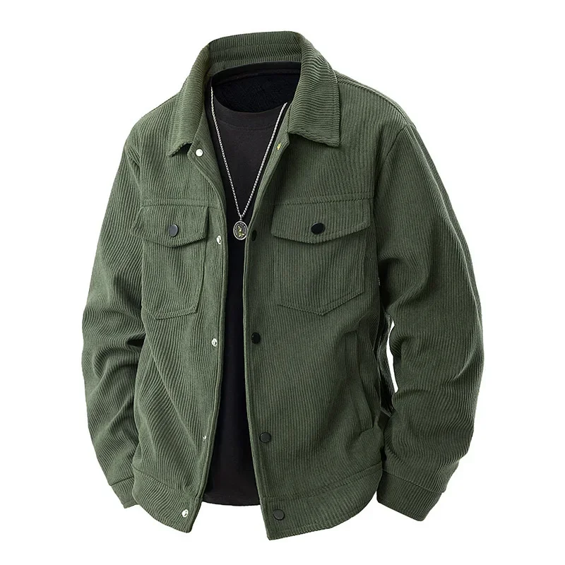 Herren-Cordjacke im langen schnitt | strukturdesign - Image 5