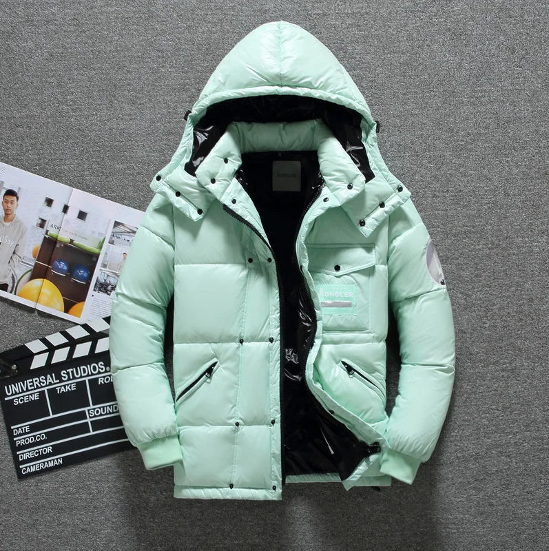 Herren Daunen Jacke Mit Kapuze | Winter