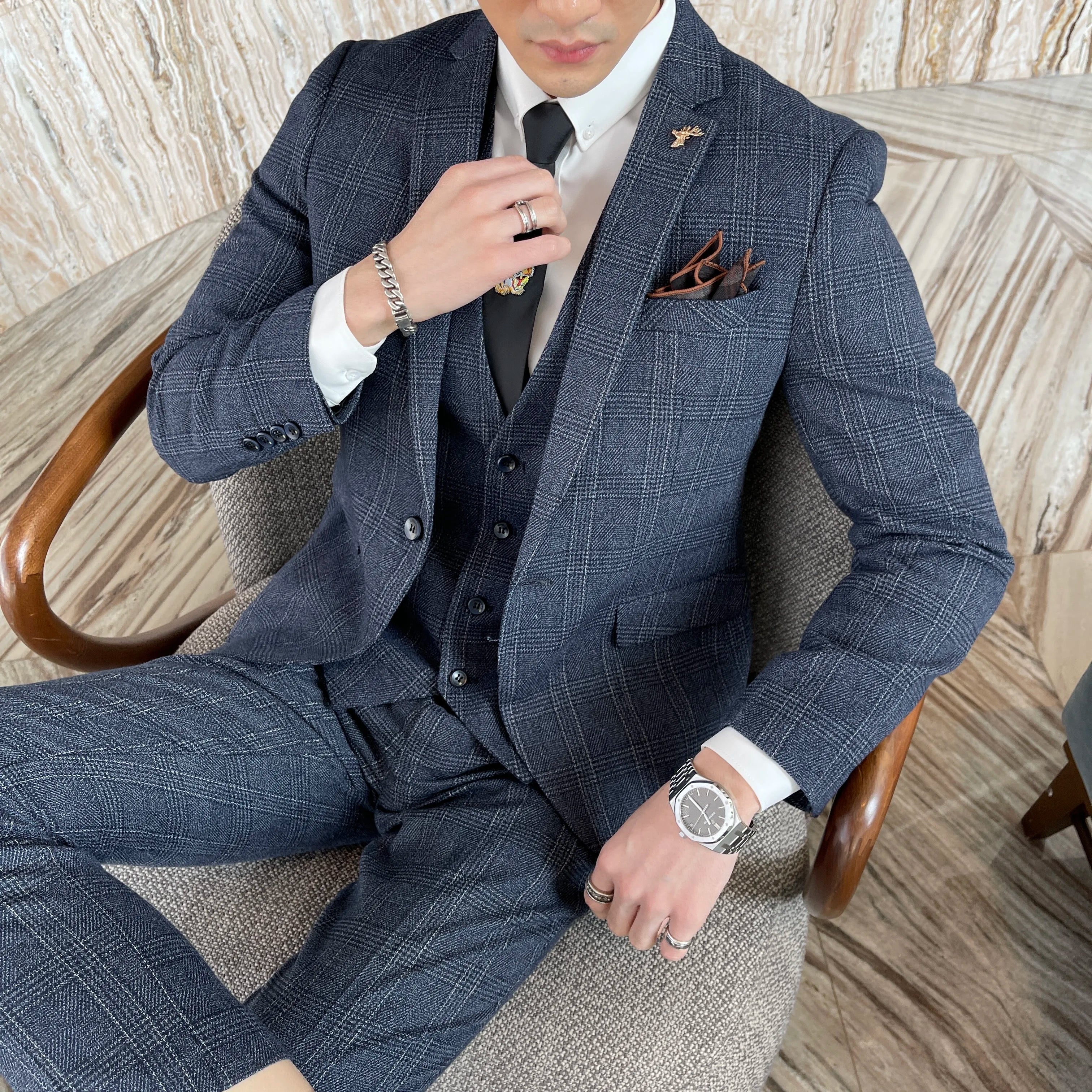 Herren Elegante Hochzeitsgast Anzug | Dreiteiliges - Image 2