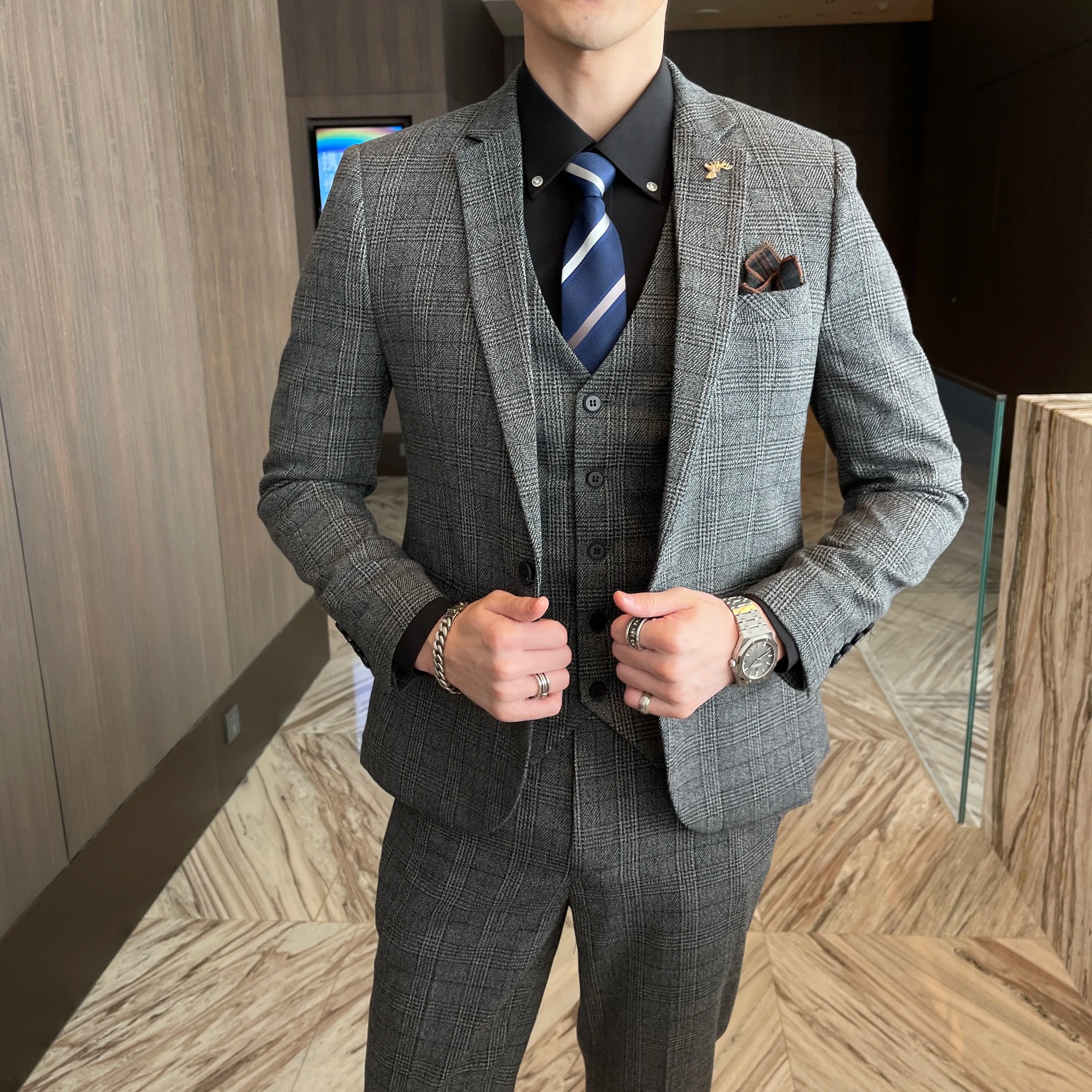 Herren Elegante Hochzeitsgast Anzug | Dreiteiliges - Image 6