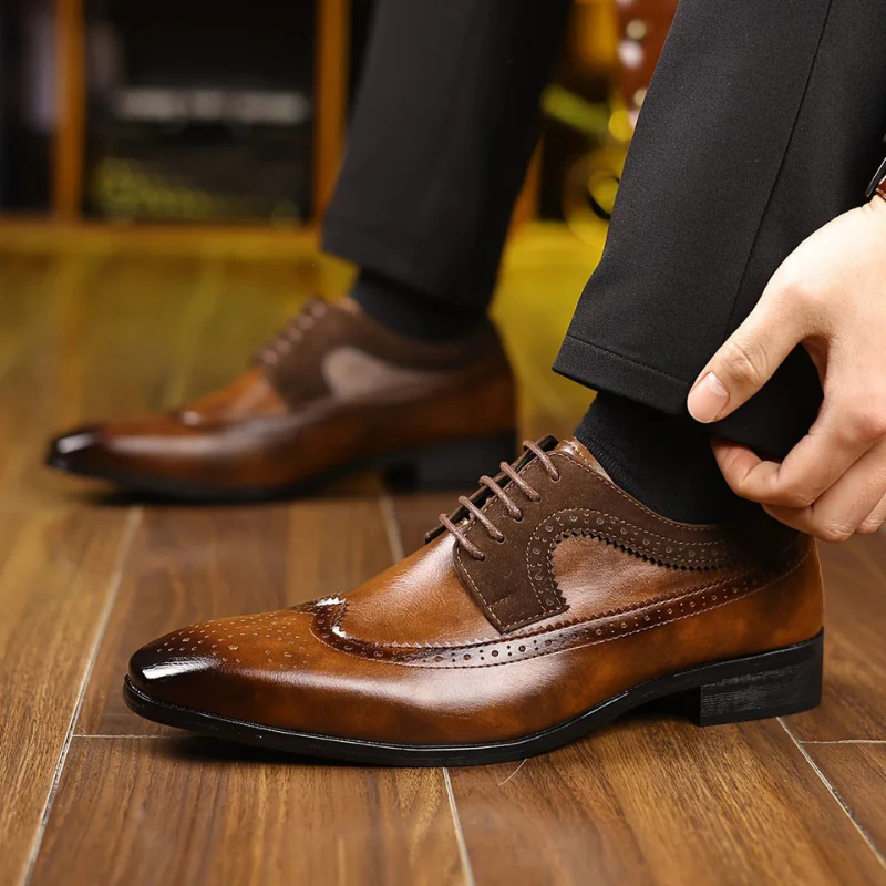 Herren elegante Oxford-Anzugschuhe | Anzug - Image 5