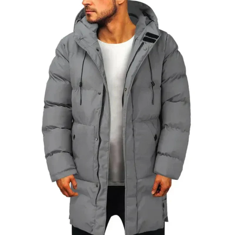Herren elegante Winterjacke mit Kapuze | Langer - Image 3