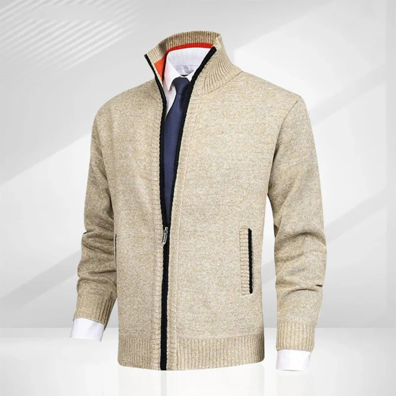 Herren eleganter Cardigan mit Reißverschluss | Strick - Image 6