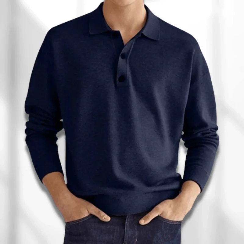 Herren eleganter Polopullover | Warmer - Image 2