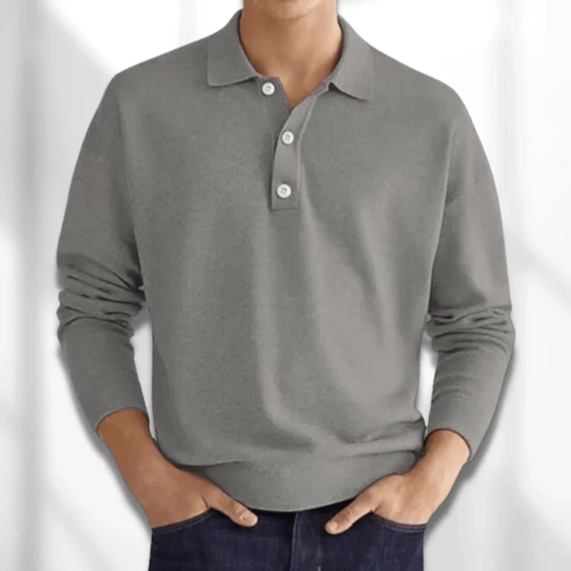 Herren eleganter Polopullover | Warmer - Image 3