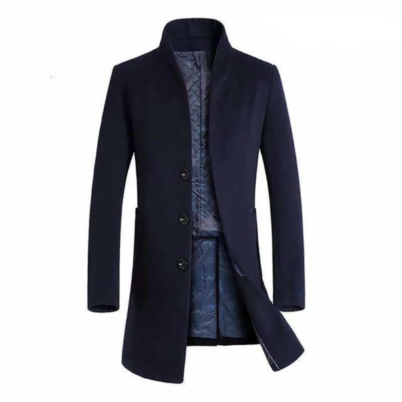 Herren eleganter weicher strickjacke | Lang - Image 3