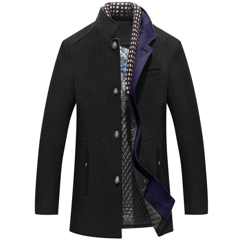 Herren eleganter Wintermantel | Warme - Image 4
