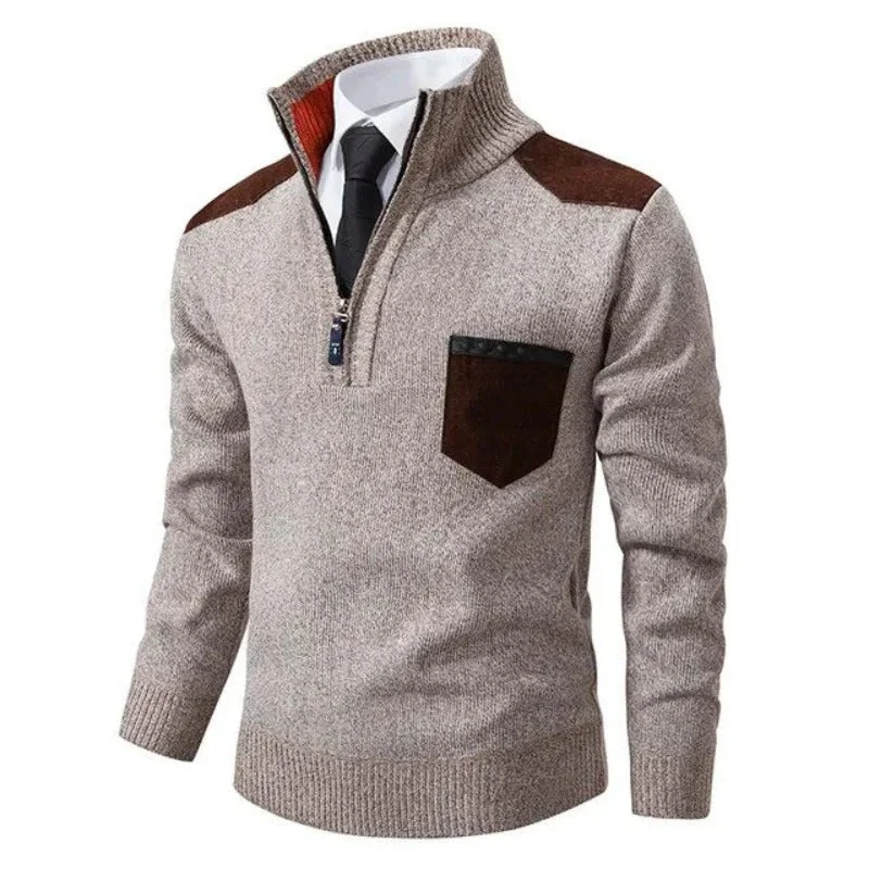Herren eleganter Zip-Up-Pullover | Warmer - Image 6