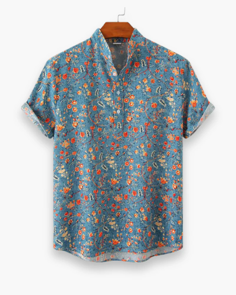 Herren Elegantes Freizeit Hemd | Stilvolles Blumenmuster - Image 5