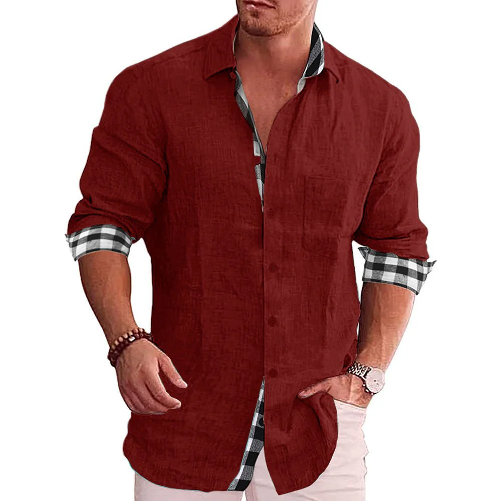 Herren Elegantes Klassisches Hemd | Vielseitig Langarm Hemden - Image 3