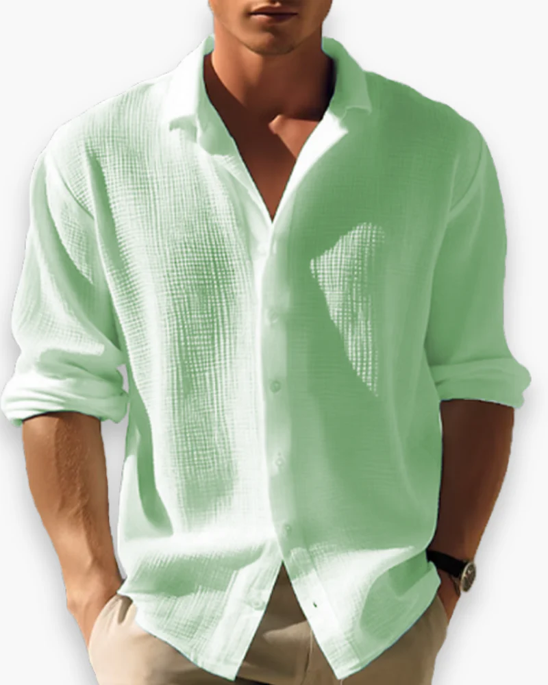 Herren Elegantes Langarm Hemd | Vielseitig - Image 3