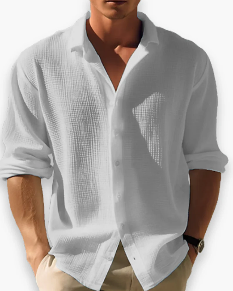 Herren Elegantes Langarm Hemd | Vielseitig - Image 5