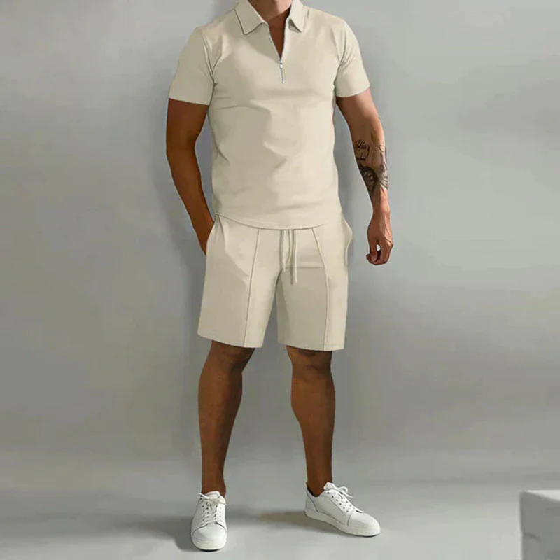 Herren Elegantes Polo- und Shorts-Set | Sommer - Image 8