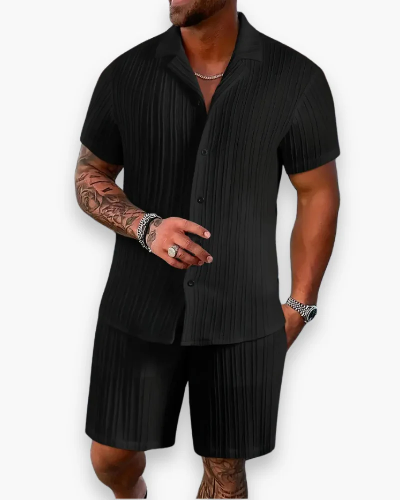 Herren Elegantes Sommer Set | Shirt Und Shorts - Image 6