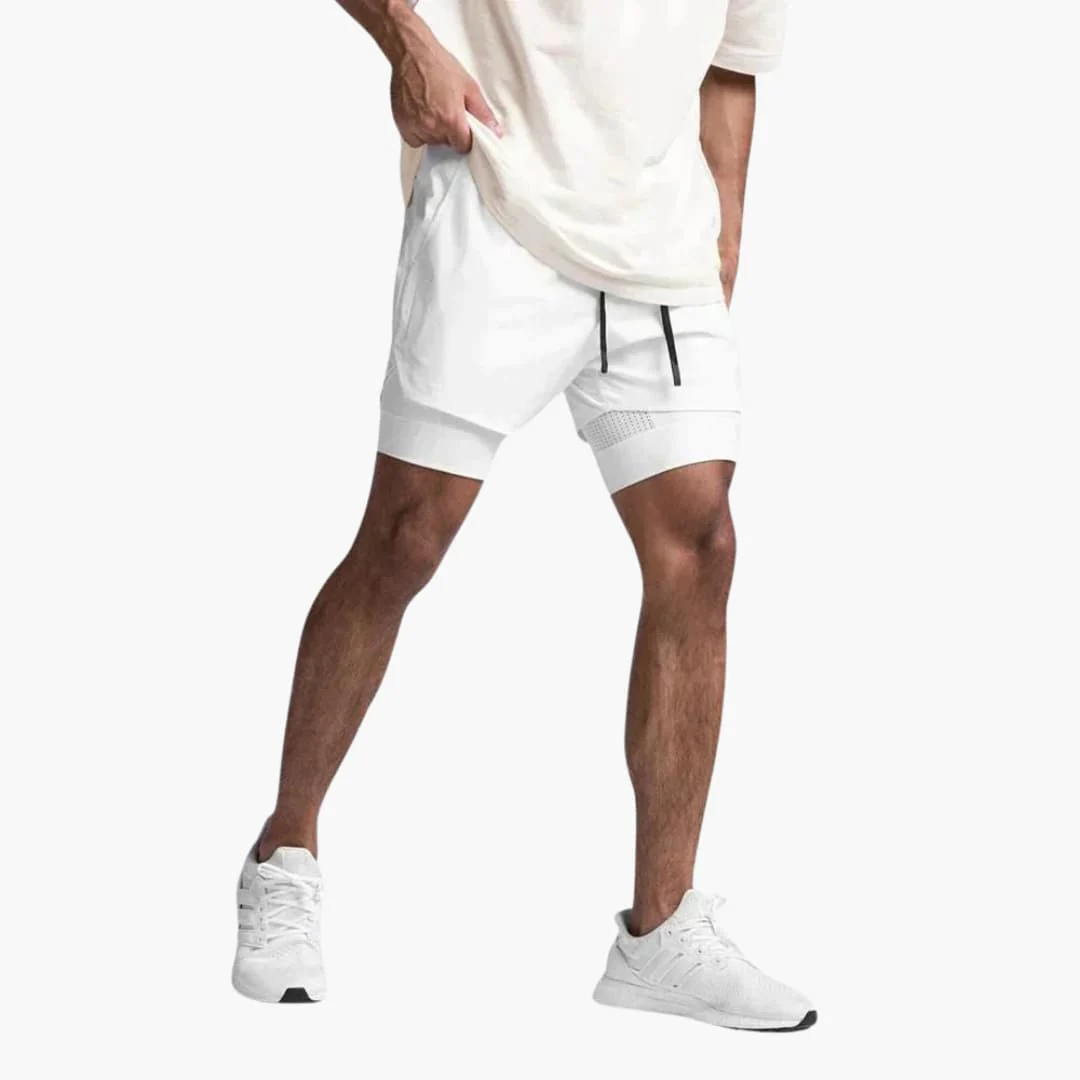 Herren Fitness Shorts mit Innenshorts für Sommertraining - Image 2