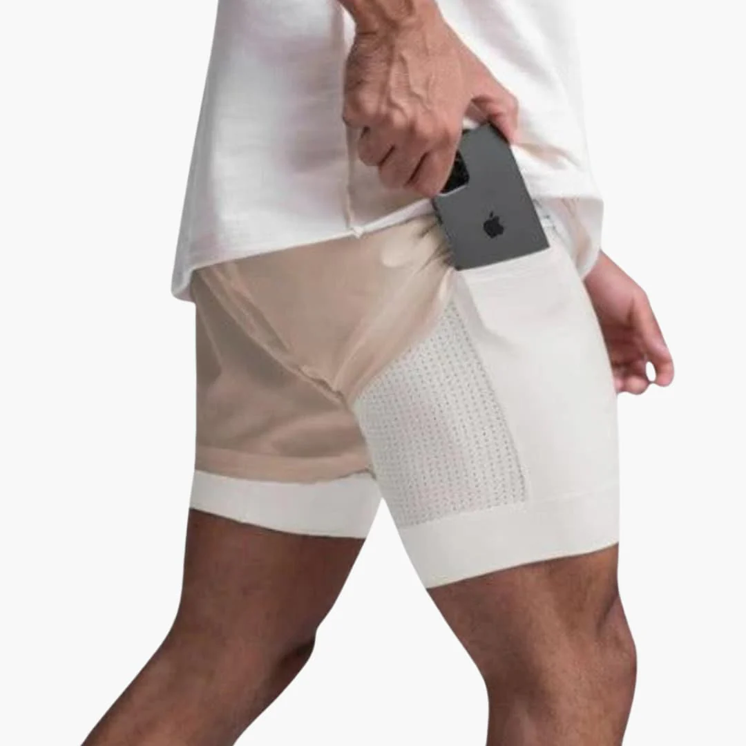 Herren Fitness Shorts mit Innenshorts für Sommertraining - Image 3