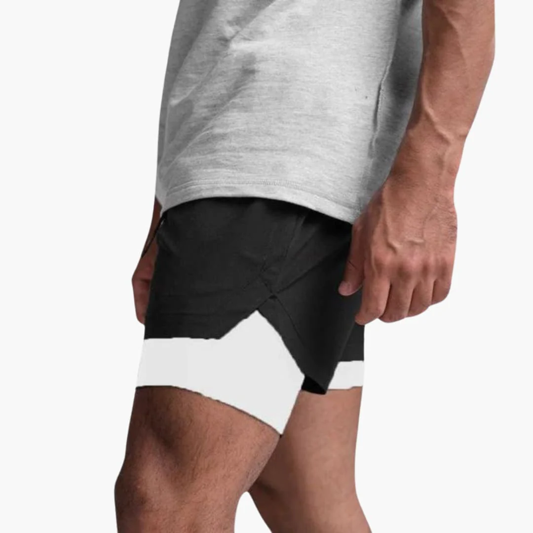 Herren Fitness Shorts mit Innenshorts für Sommertraining - Image 4