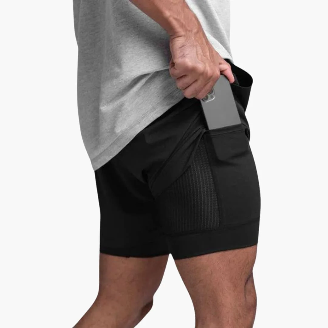 Herren Fitness Shorts mit Innenshorts für Sommertraining - Image 6