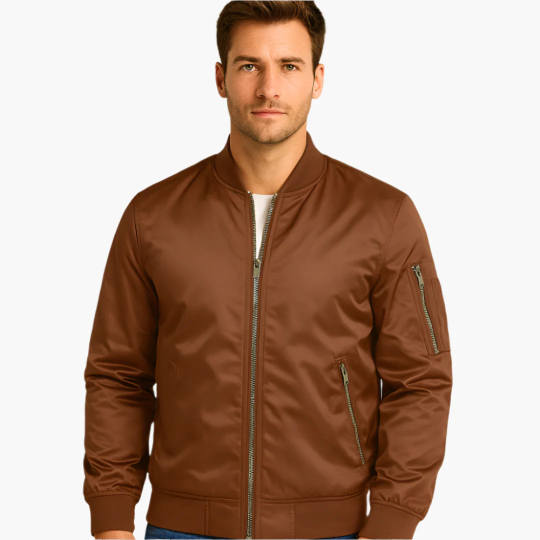 Herren Fliegerjacke mit geripptem Kragen - Image 7