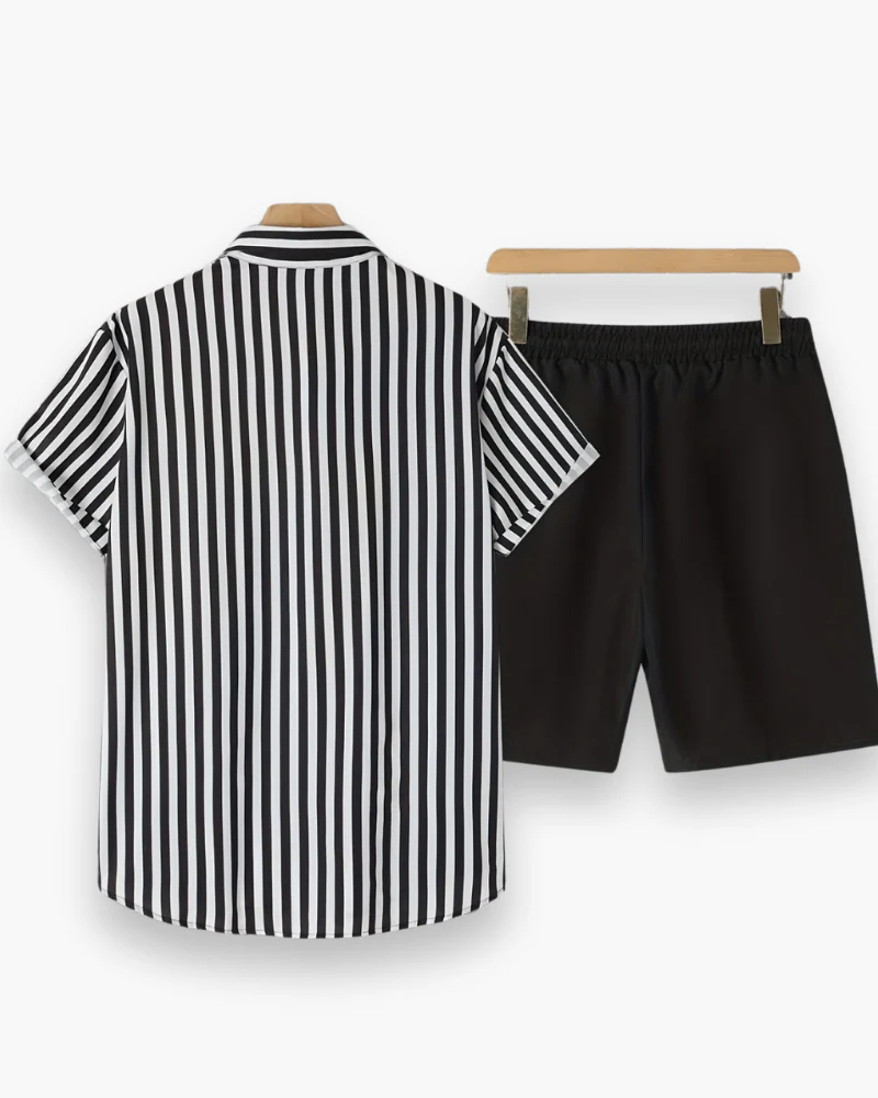 Herren Freizeit Set mit Streifen | Sommerlich & Bequem - Image 3