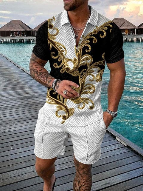 Herren Freizeit-Set | zweiteiliges Outfit mit Aufdruck - Image 12