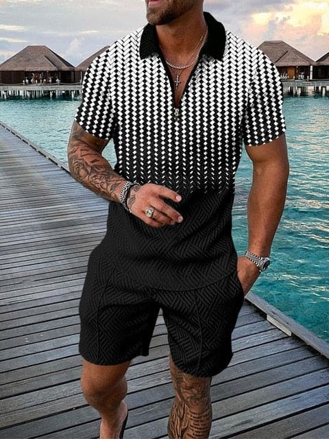 Herren Freizeit-Set | zweiteiliges Outfit mit Aufdruck - Image 13