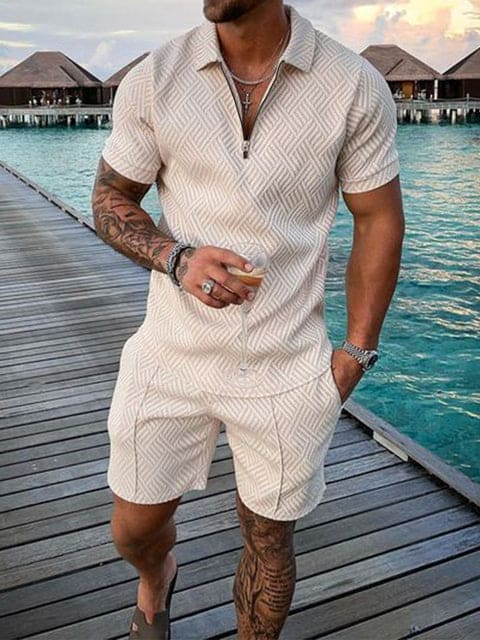 Herren Freizeit-Set | zweiteiliges Outfit mit Aufdruck - Image 4