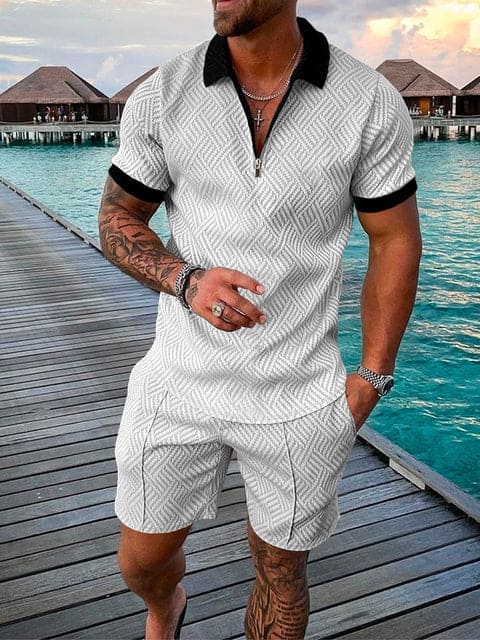 Herren Freizeit-Set | zweiteiliges Outfit mit Aufdruck - Image 5