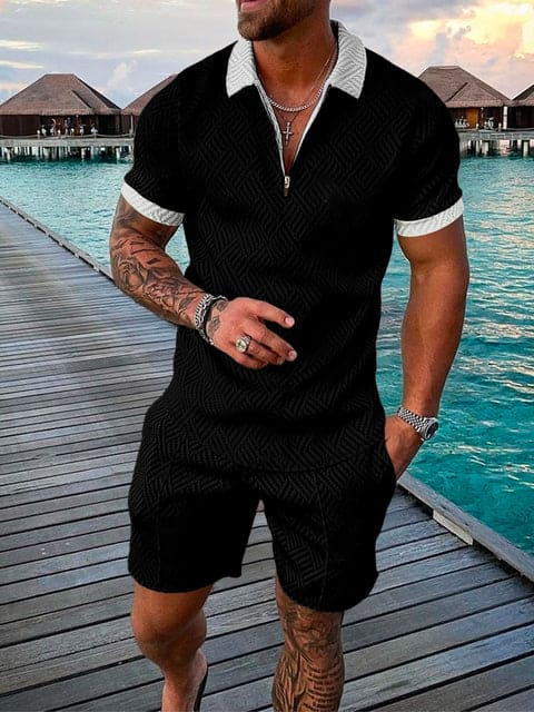 Herren Freizeit-Set | zweiteiliges Outfit mit Aufdruck - Image 6
