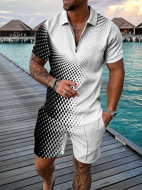 Herren Freizeit-Set | zweiteiliges Outfit mit Aufdruck - Image 7