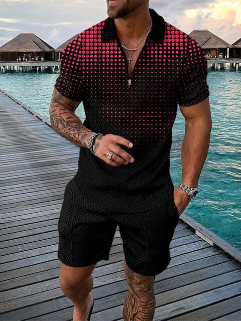 Herren Freizeit-Set | zweiteiliges Outfit mit Aufdruck - Image 9