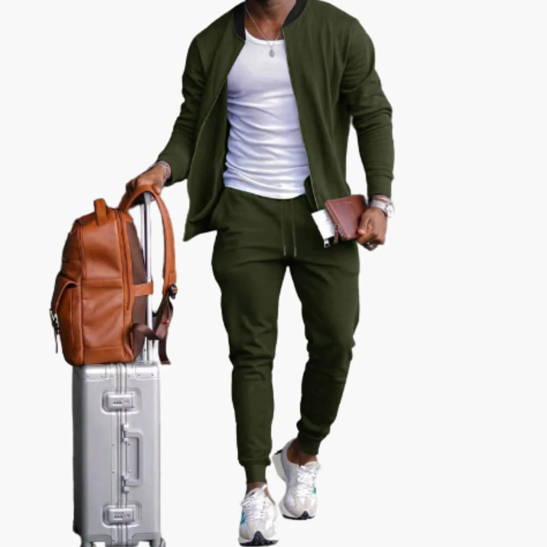 Herren Freizeitanzug mit Reißverschlussjacke und Jogginghose - Image 5