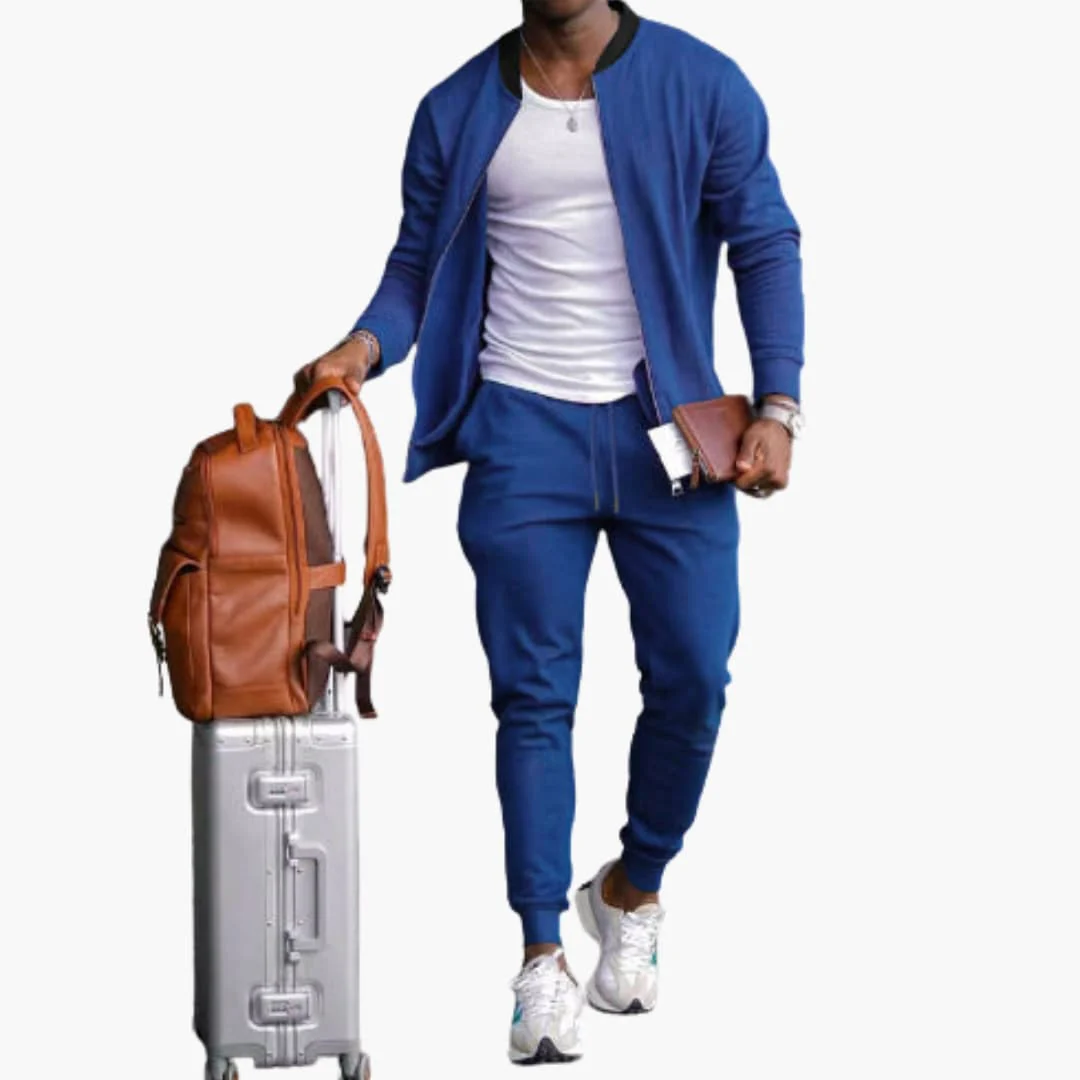 Herren Freizeitanzug mit Reißverschlussjacke und Jogginghose - Image 7