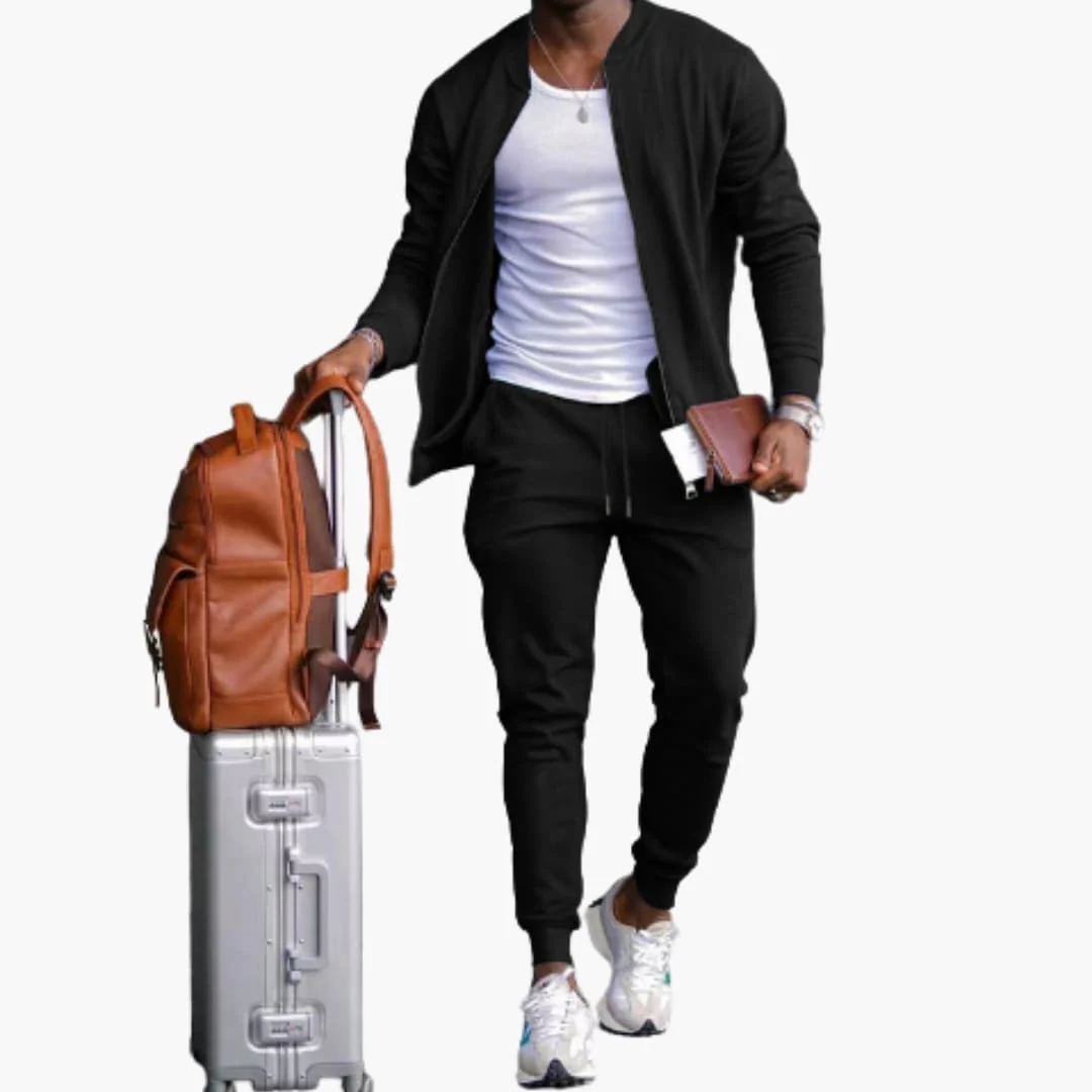 Herren Freizeitanzug mit Reißverschlussjacke und Jogginghose - Image 8