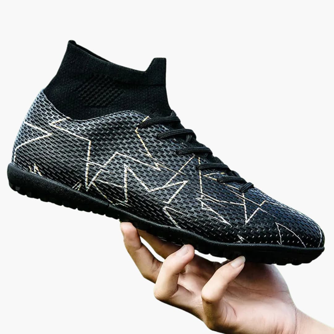 Herren-Fußball schuhe mit Schnürverschluss und strukturierter Sohle - Image 3