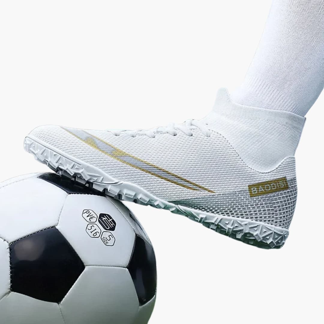 Herren Fußballschuhe mit Schnürung und Stollen Sohle - Image 8
