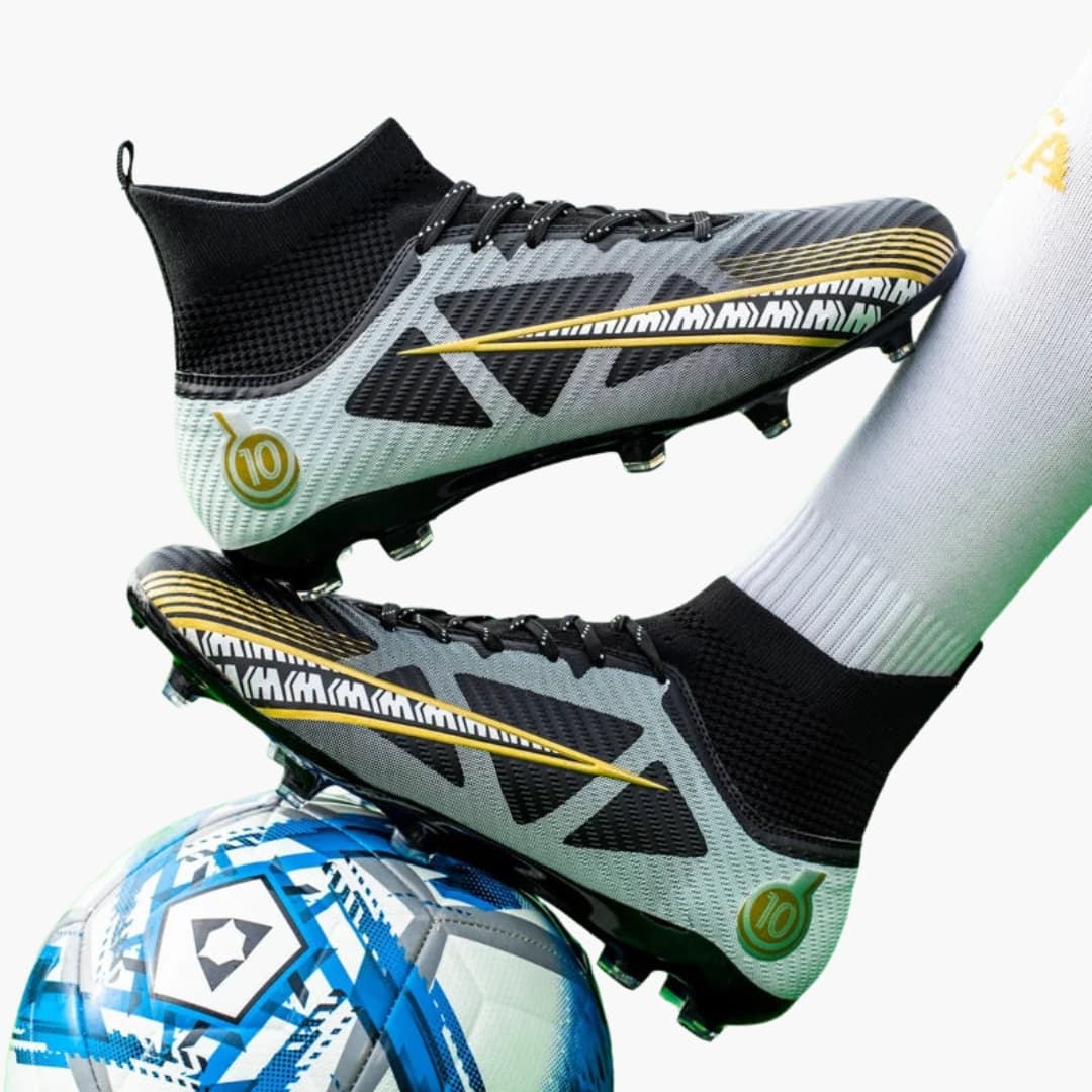 Herren Fußballschuhe mit Struktur-Oberfläche und Schnürung - Image 5