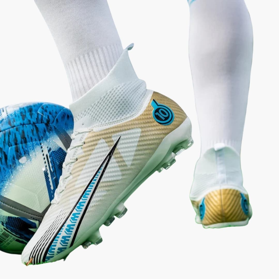 Herren Fußballschuhe mit Struktur-Oberfläche und Schnürung - Image 9