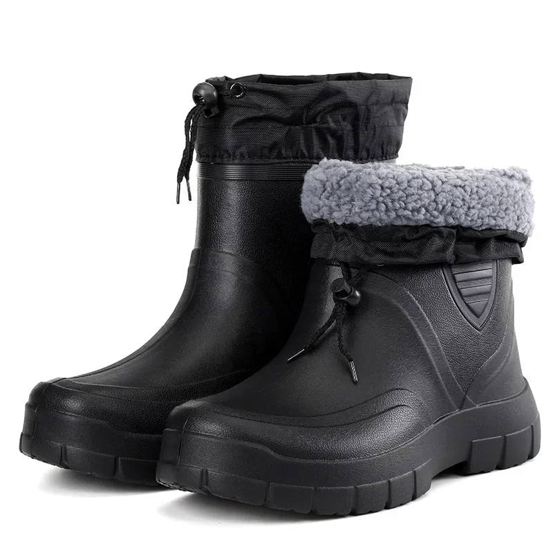 Herren Gefütterte Gummistiefel | Schwarz - Image 2