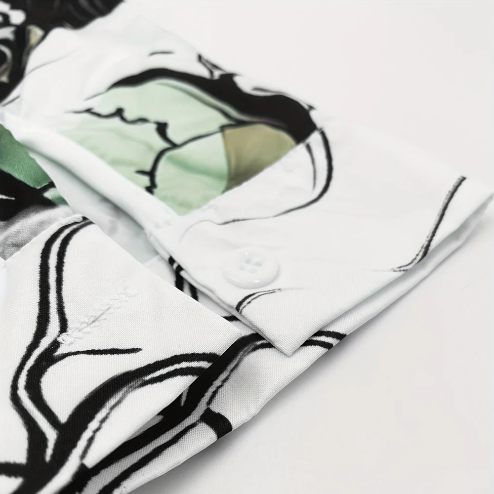 Herren Halloween-Hemd mit Print | Langarm - Image 3