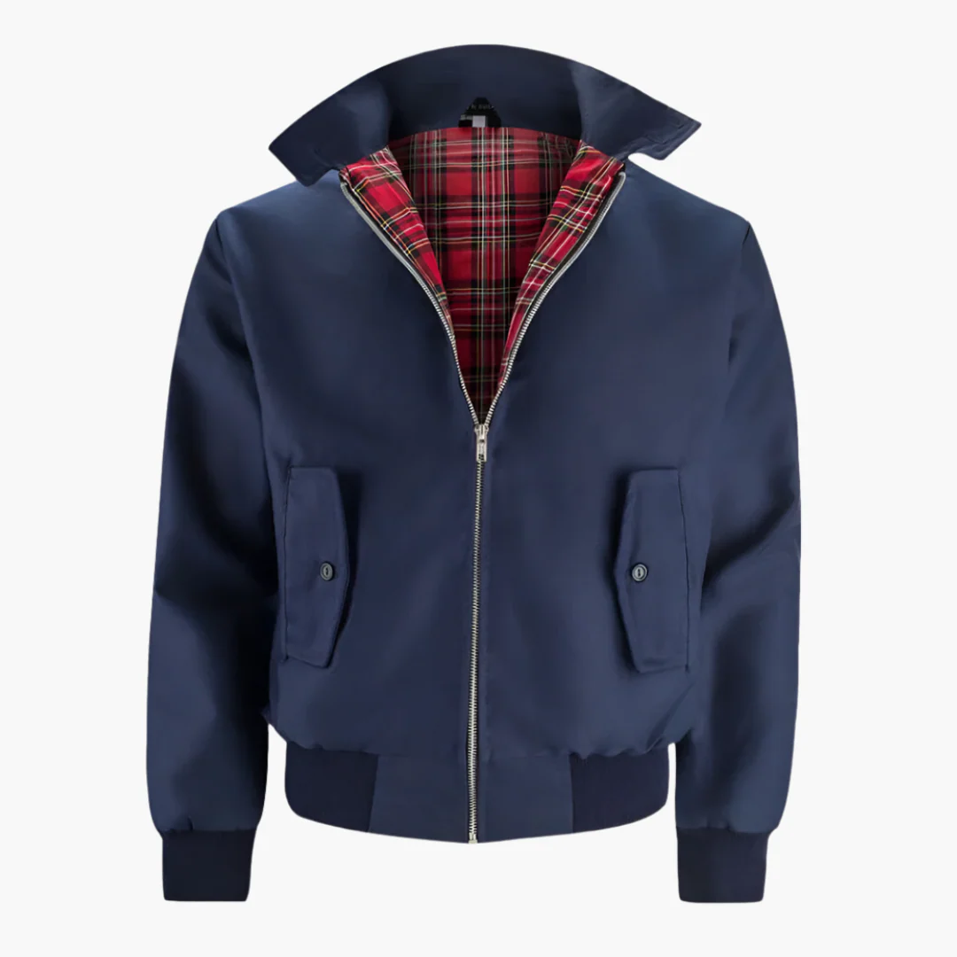 Herren Harrington Bomberjacke mit Tartan Futter - Image 10