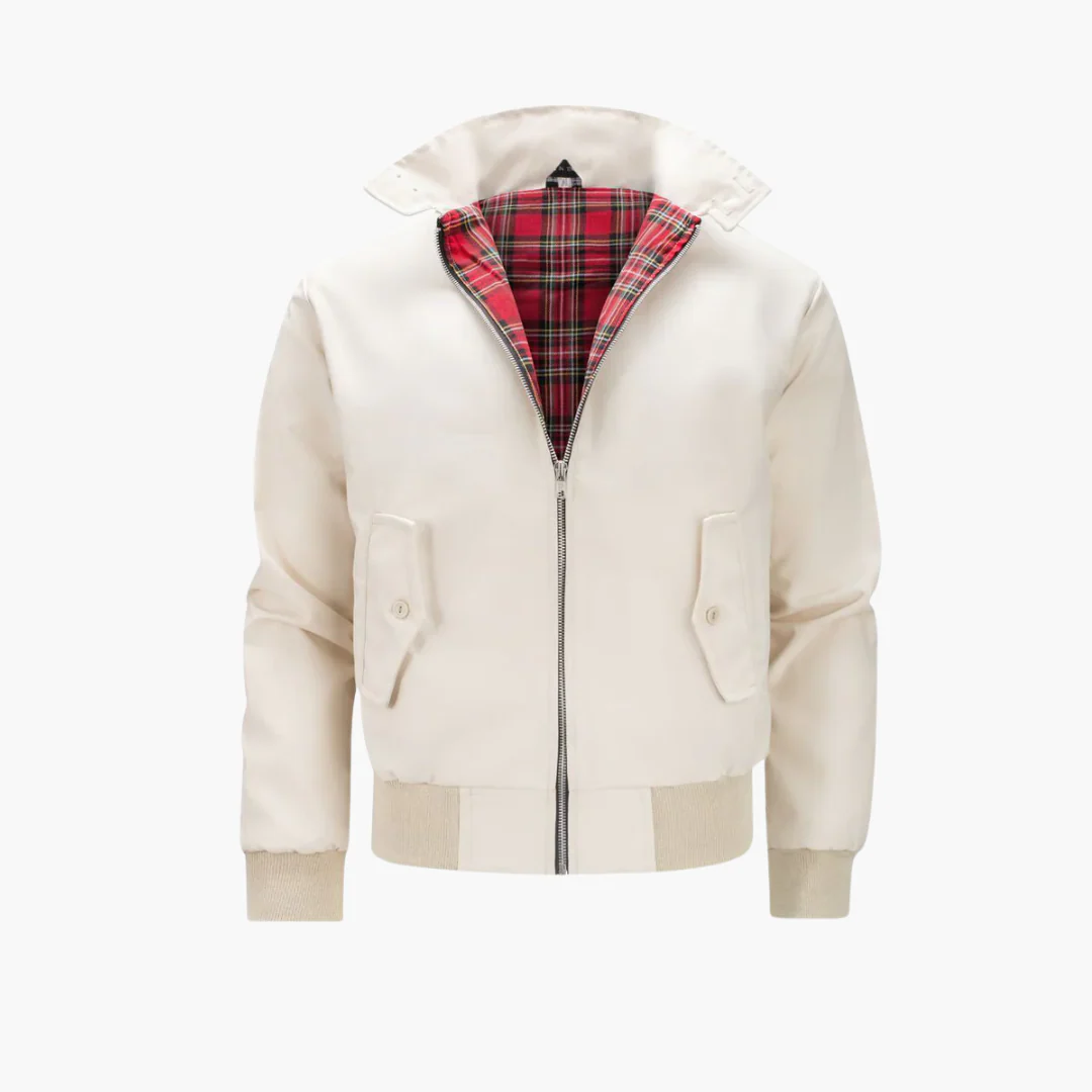 Herren Harrington Bomberjacke mit Tartan Futter - Image 2