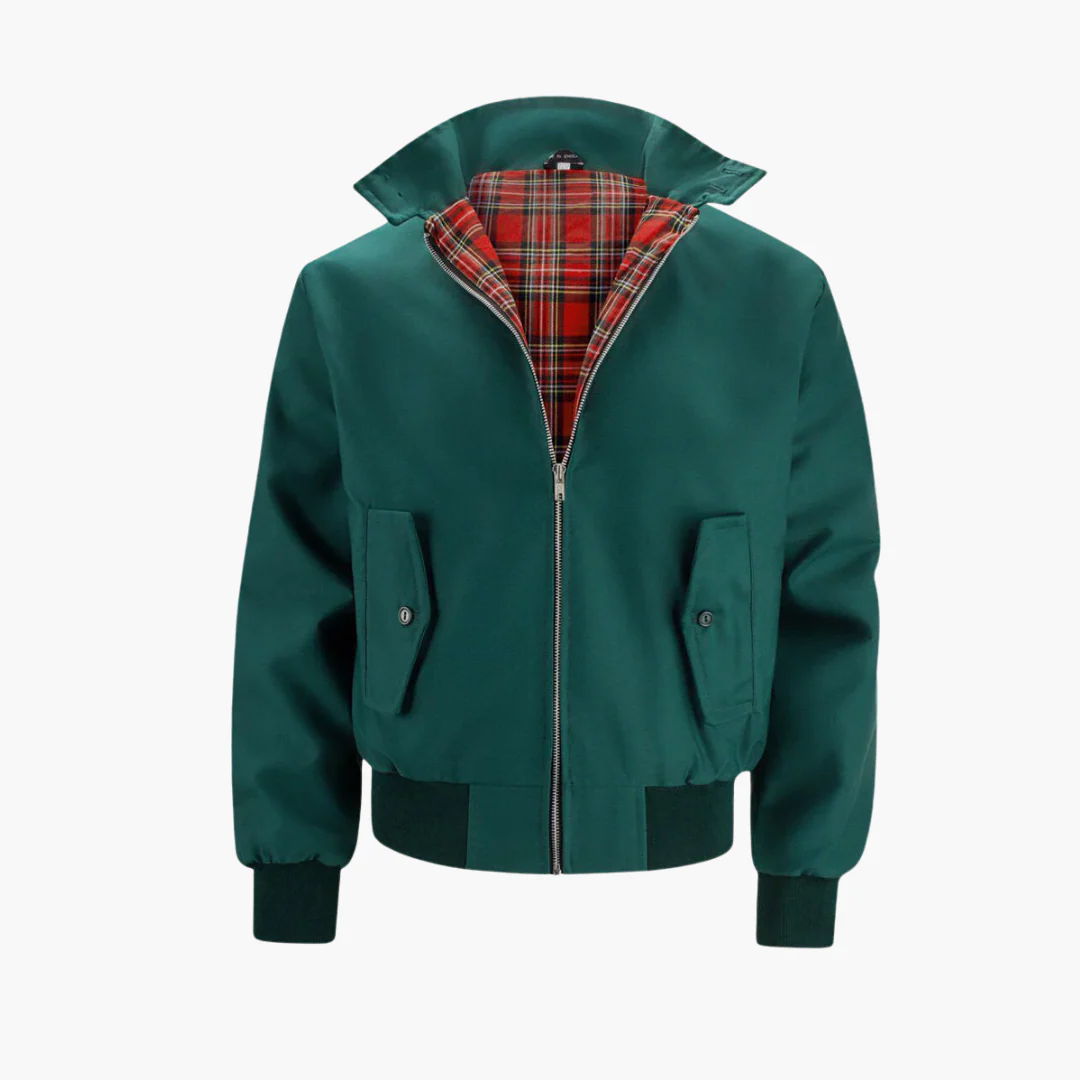 Herren Harrington Bomberjacke mit Tartan Futter - Image 7