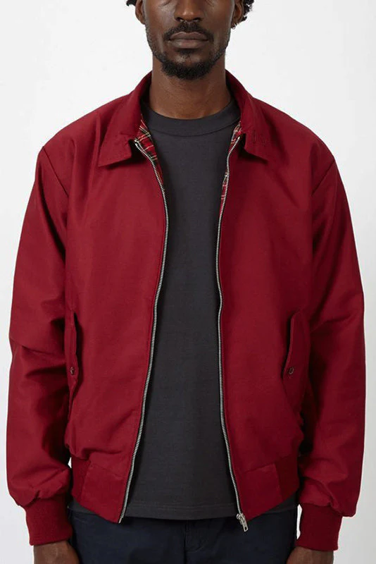 Herren Harrington Jacke mit Schulternähten – Stylische Jacke mit Umschlagkragen und praktischen Fronttaschen - Image 10