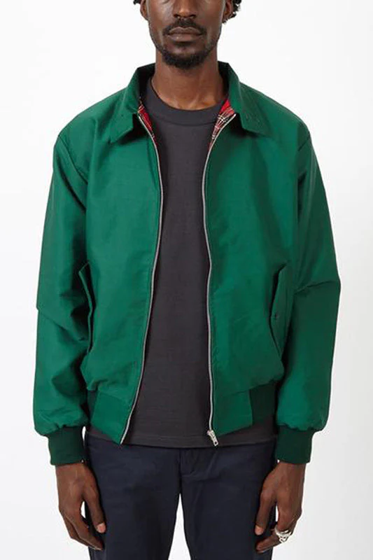Herren Harrington Jacke mit Schulternähten – Stylische Jacke mit Umschlagkragen und praktischen Fronttaschen - Image 11