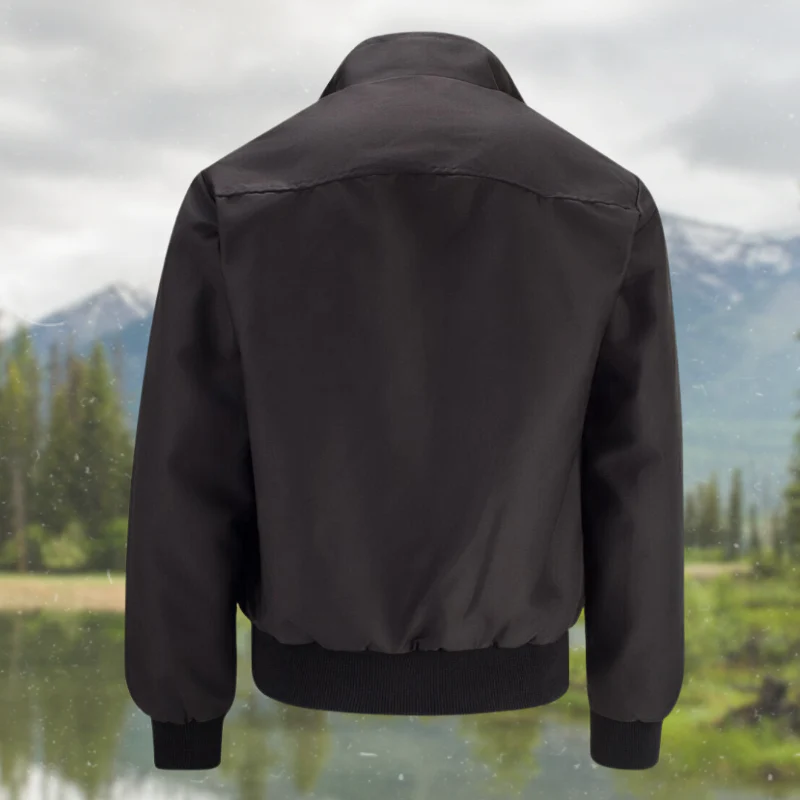 Herren Harrington Jacke mit Schulternähten – Stylische Jacke mit Umschlagkragen und praktischen Fronttaschen - Image 4