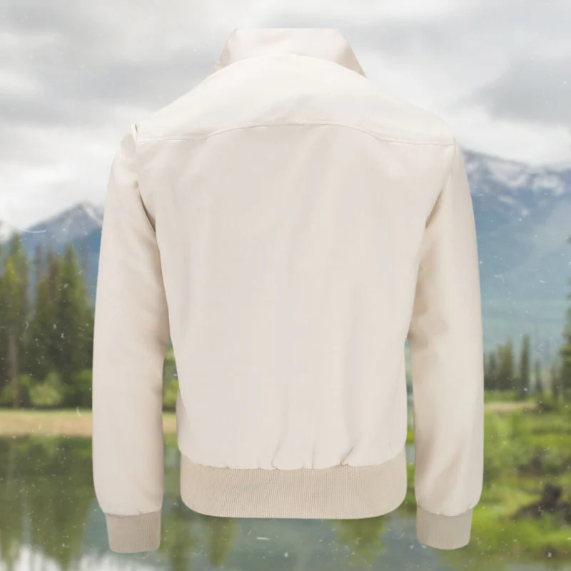 Herren Harrington Jacke mit Schulternähten – Stylische Jacke mit Umschlagkragen und praktischen Fronttaschen - Image 6