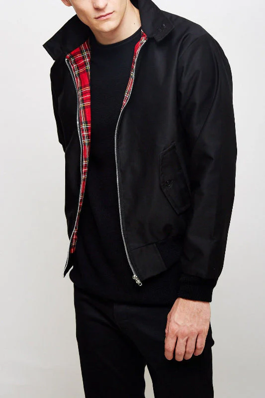 Herren Harrington Jacke mit Schulternähten – Stylische Jacke mit Umschlagkragen und praktischen Fronttaschen - Image 8